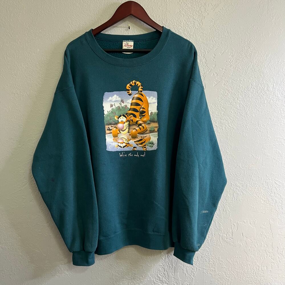 Vintage‎ Tigger Crewneck Sweatshirt The Disney Store Sz XL Unisex